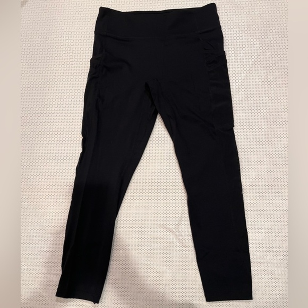 Fabletics Black Mesh Panel Leggings - image 2